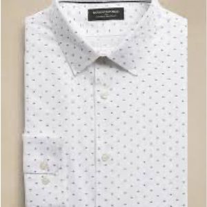 Banana republic dress shirt 33/34 non-iron slim fit